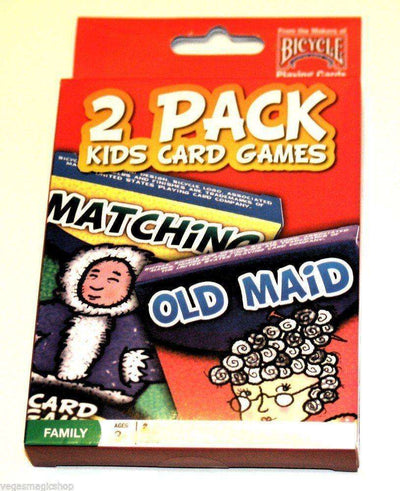 PlayingCardDecks.com-2 Pack Kids Card Games Playing Cards - Matching & Old Maid