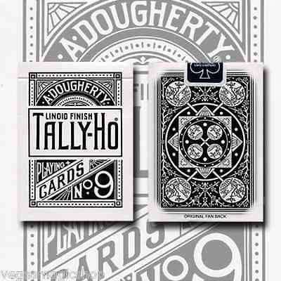 PlayingCardDecks.com-Reverse Fan White Rose Back Tally-Ho Playing Cards Deck