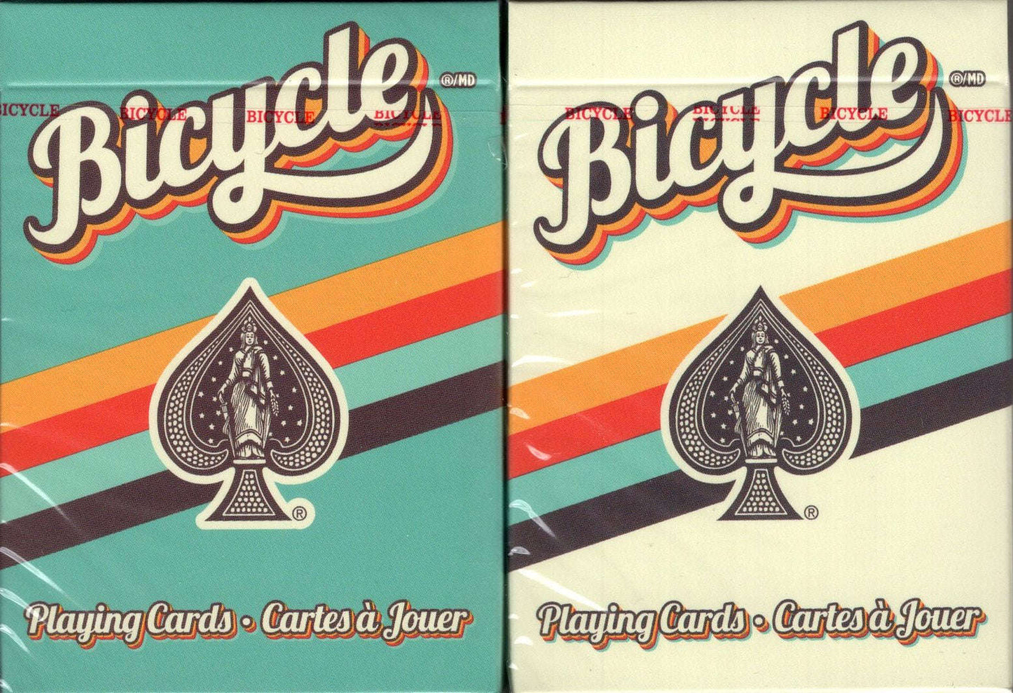PlayingCardDecks.com-1980's Retro Bicycle Playing Cards 2 Deck Set