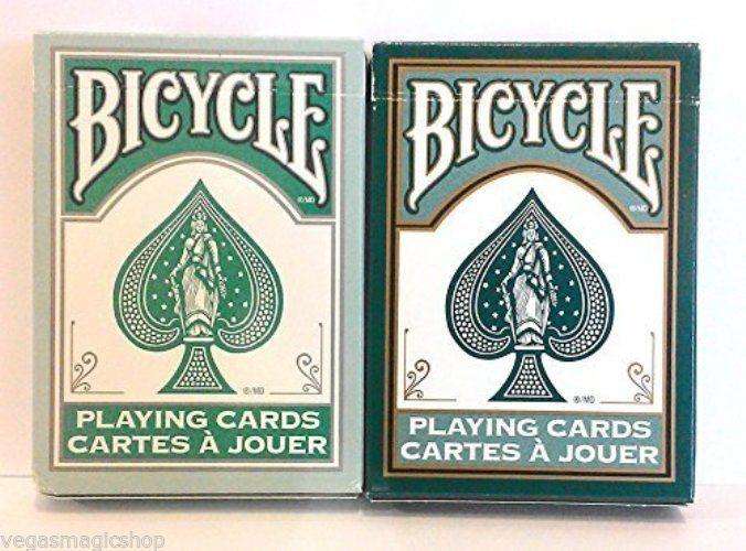 PlayingCardDecks.com-Fashion Teal & Dark Green 2 Deck Set Bicycle Playing Cards