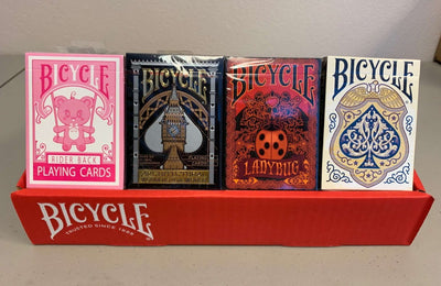 PlayingCardDecks.com-24 Mystery Bicycle Decks With Display