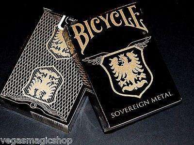 PlayingCardDecks.com-Sovereign Metal Copper & Stainless Steel 2 Deck Set Bicycle Playing Cards