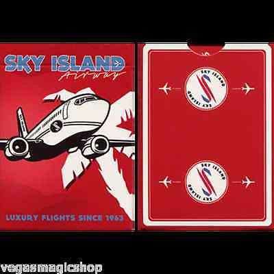 PlayingCardDecks.com-Sky Island Red Playing Cards Deck EPCC