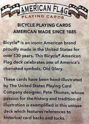 American flag playing online cards