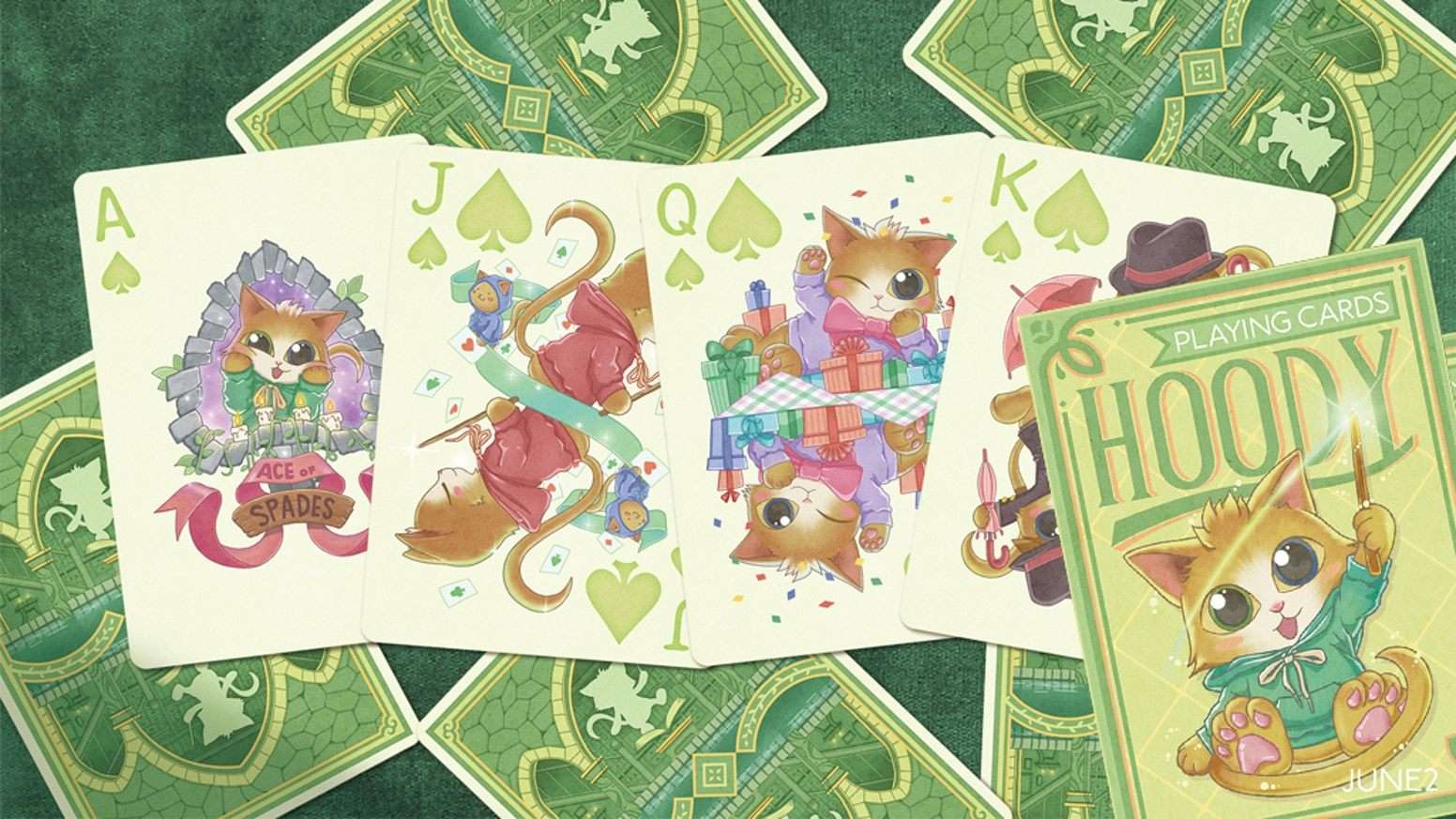 PlayingCardDecks.com-Hoody Cat Playing Cards JJPC
