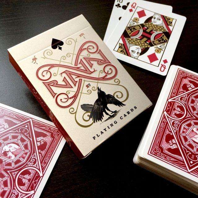 PlayingCardDecks.com-Ravn Red Playing Cards Deck USPCC