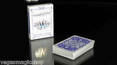 PlayingCardDecks.com-Chameleons Blue Playing Cards Deck