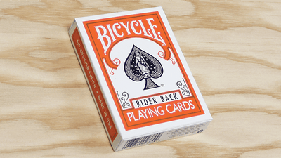 PlayingCardDecks.com-Orange Rider Back Bicycle Playing Cards