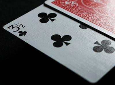 PlayingCardDecks.com-Three and a Half Gaff Card Bicycle Rider Back: Red