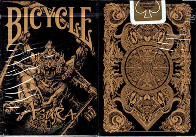 PlayingCardDecks.com-Asura Black Gold Bicycle Playing Cards