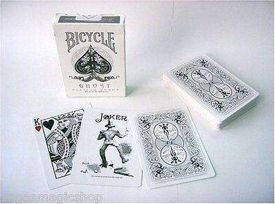 Ghost White Bicycle Playing Cards