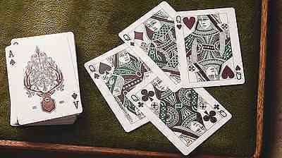 PlayingCardDecks.com-Antler Playing Cards USPCC - Green & Maroon
