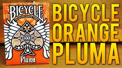 PlayingCardDecks.com-Pluma Orange Bicycle Playing Cards Deck