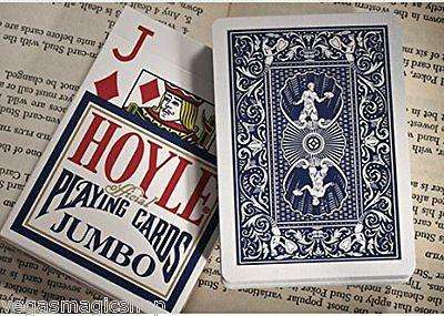 PlayingCardDecks.com-Hoyle Jumbo Index Blue Playing Cards