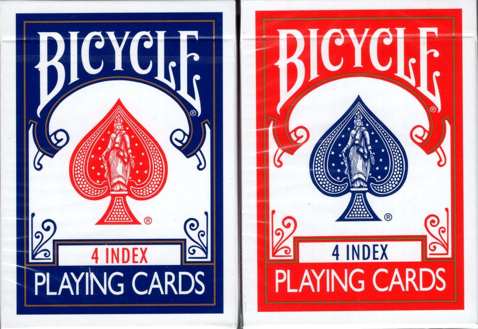 PlayingCardDecks.com-4 Index Bicycle Playing Cards