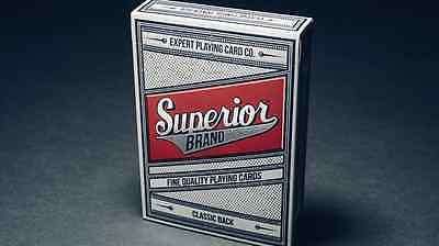 PlayingCardDecks.com-Superior Red Playing Cards Deck EPCC