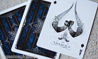 PlayingCardDecks.com-Artifice Blue v2 Playing Cards USPCC