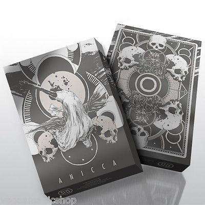 PlayingCardDecks.com-Anicca Silver Playing Cards Deck