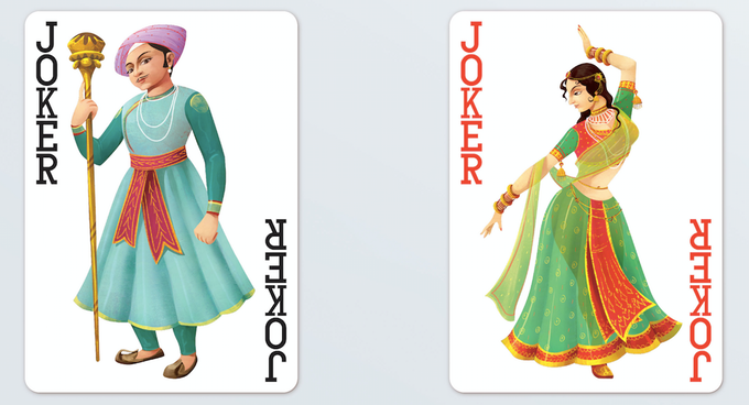 PlayingCardDecks.com-Bharata v2 Playing Cards WJPC