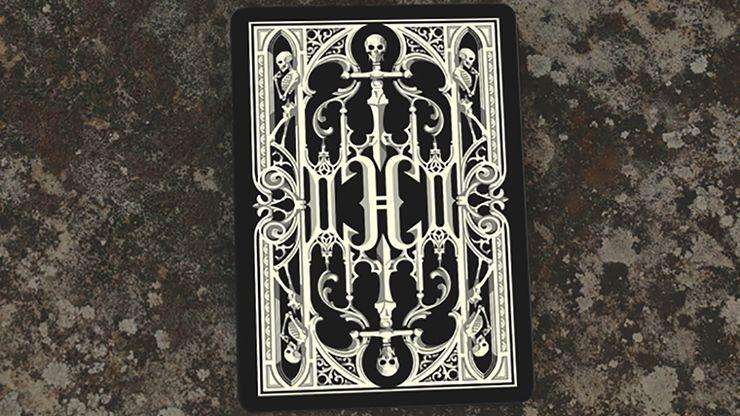 PlayingCardDecks.com-Grotesk Macabre Black Playing Cards EPCC