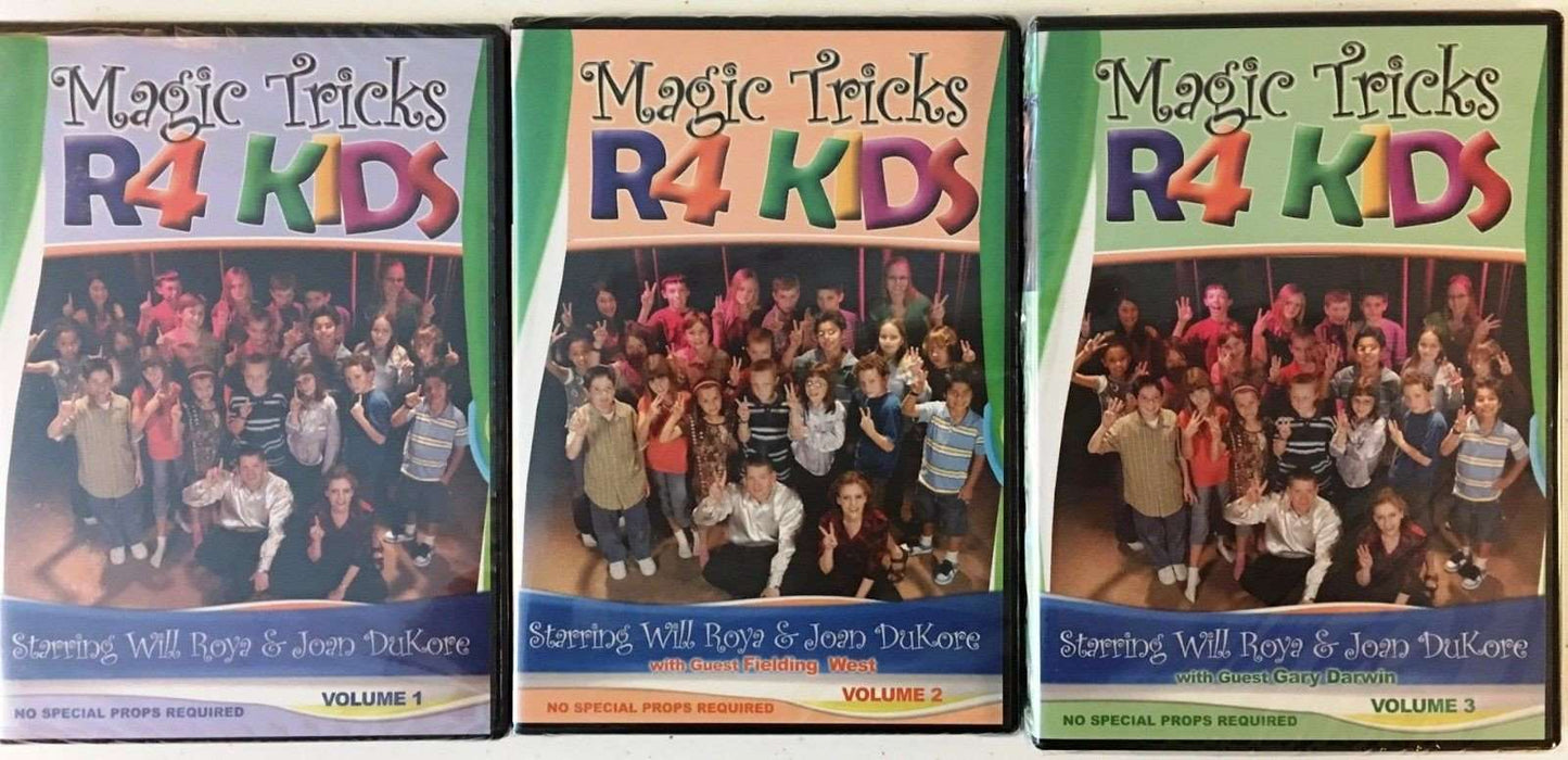 PlayingCardDecks.com-Magic Tricks R4 Kids 3 DVD Set
