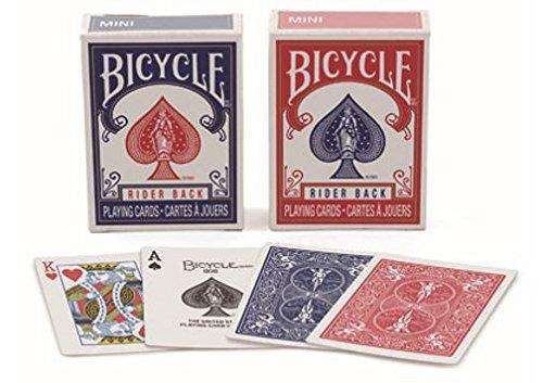 Bicycle rider playing online cards