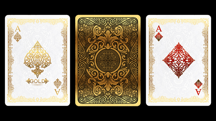 PlayingCardDecks.com-Gold Bicycle Playing Cards