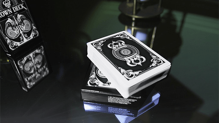 PlayingCardDecks.com-Crown Deck Black Playing Cards USPCC