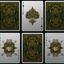 PlayingCardDecks.com-Spirit II Green Gold Gilded Playing Cards USPCC