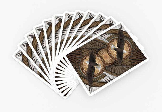 PlayingCardDecks.com-Bald Eagle Bicycle Playing Cards with Numbered Seal
