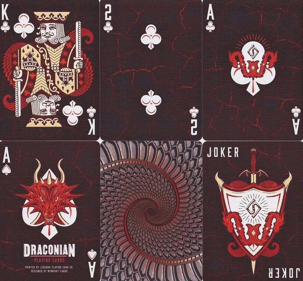 PlayingCardDecks.com-Draconian Brimstone Playing Cards Deck