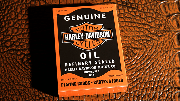 PlayingCardDecks.com-Harley Davidson Oil Playing Cards USPCC