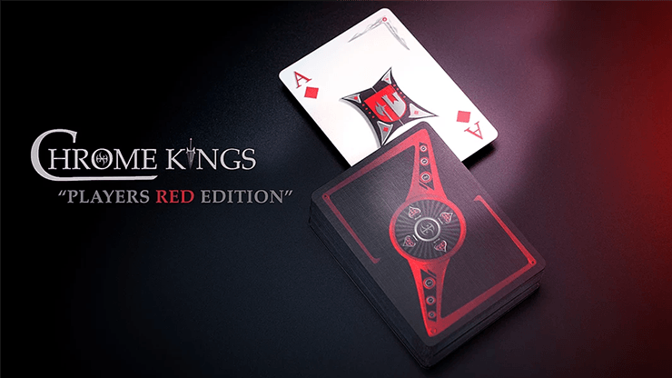 PlayingCardDecks.com-Chrome Kings Players Red Playing Cards USPCC