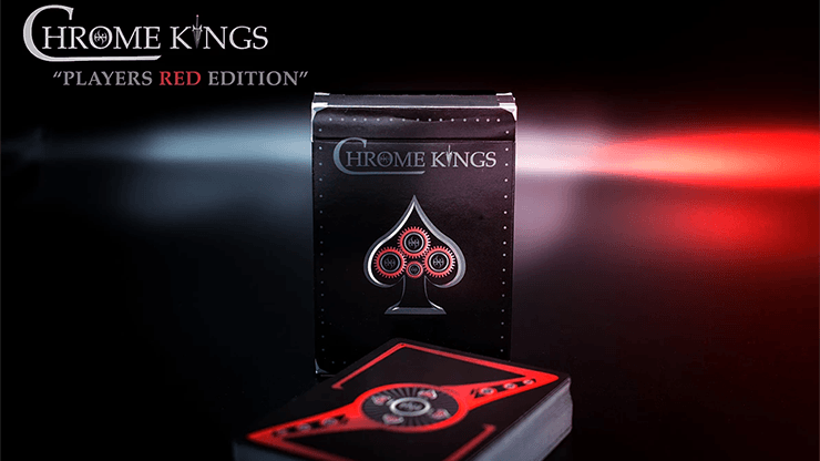 PlayingCardDecks.com-Chrome Kings Players Red Playing Cards USPCC