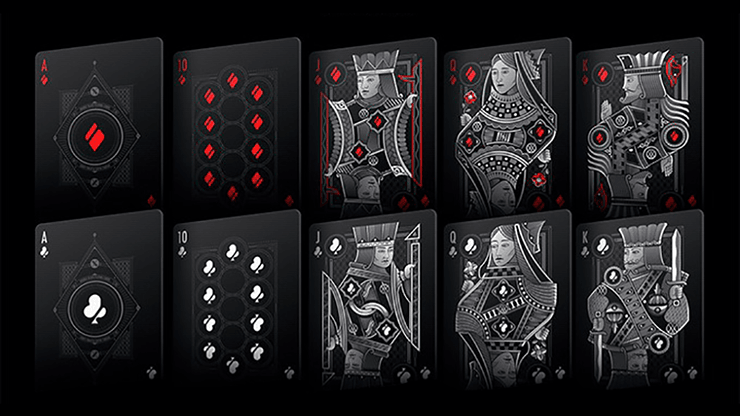 PlayingCardDecks.com-Double Black Classic Playing Cards USPCC