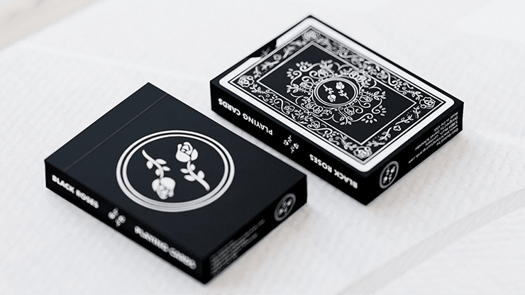 PlayingCardDecks.com-Black Roses Playing Cards USPCC