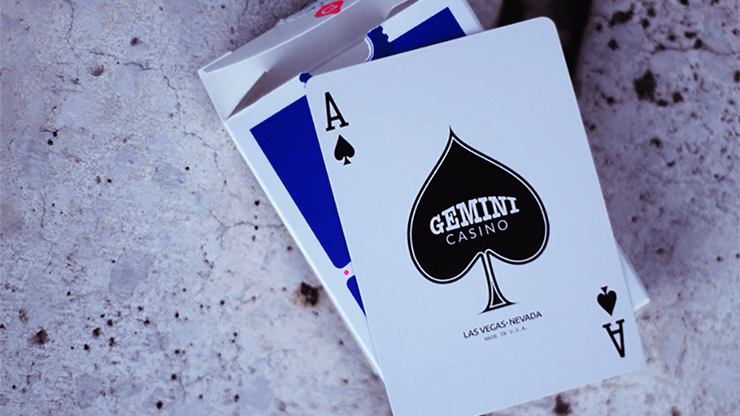PlayingCardDecks.com-Gemini Casino Royal Blue Playing Cards USPCC
