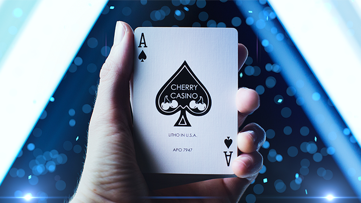 PlayingCardDecks.com-Cherry Casino Tahoe Blue Playing Cards USPCC