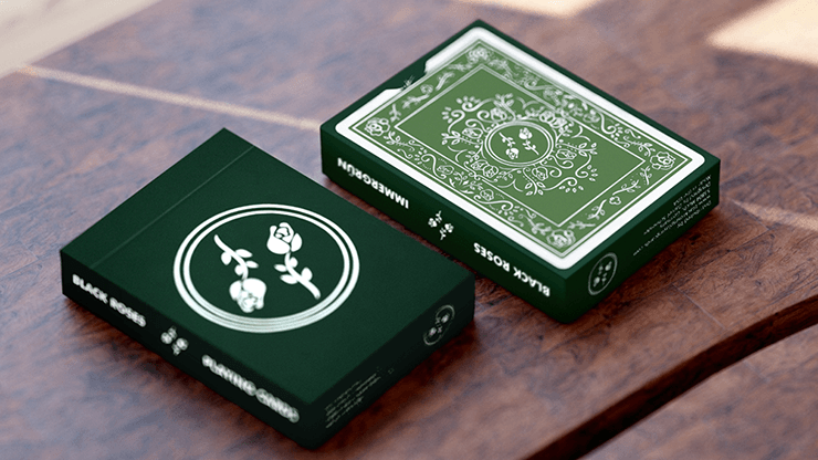 Black Roses 2nd Edition Green Playing Cards USPCC – PlayingCardDecks.com
