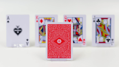 PlayingCardDecks.com-COPAG 310 SlimLine Red Playing Cards Cartamundi