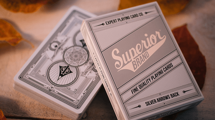 PlayingCardDecks.com-Superior Brand Silver Arrow Back Playing Cards EPCC