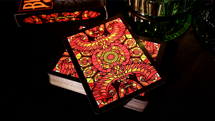 PlayingCardDecks.com-Stained Glass Phoenix Bicycle Playing Cards