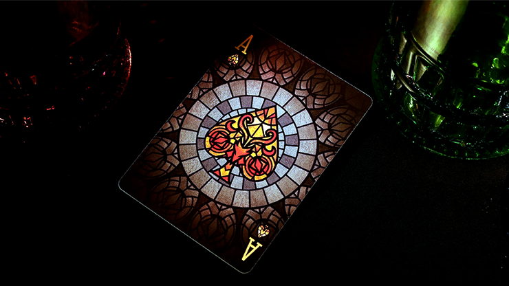 Bicycle stained glass best sale phoenix playing cards