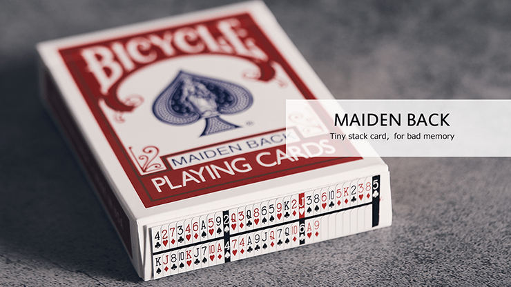 PlayingCardDecks.com-Marked VF Maiden Back Bicycle Playing Cards - Blue & Red