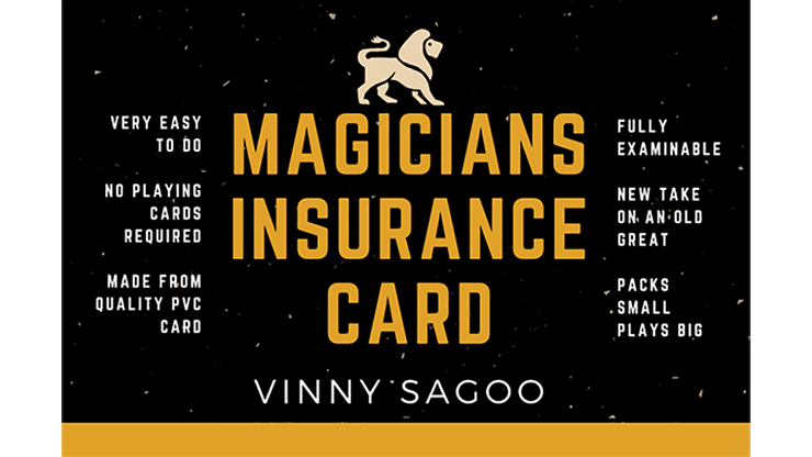 PlayingCardDecks.com-Magicians Insurance Card by Vinny Sagoo