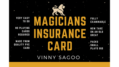PlayingCardDecks.com-Magicians Insurance Card by Vinny Sagoo