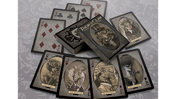 PlayingCardDecks.com-Thornclaw Manor Monster Family Playing Cards