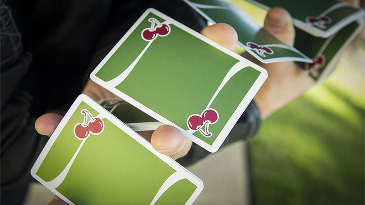 PlayingCardDecks.com-Cherry Casino Fremonts Sahara Green Playing Cards USPCC