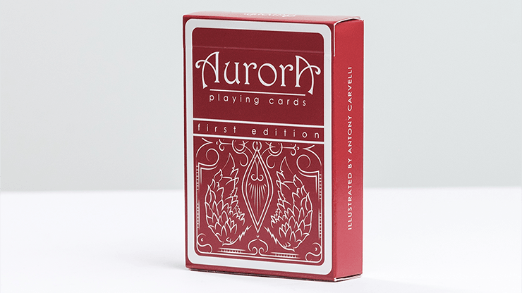 PlayingCardDecks.com-Aurora Red Playing Cards USPCC