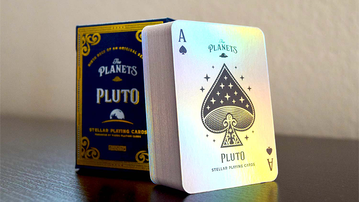 PlayingCardDecks.com-Planets: Pluto Mini Playing Cards with Display Case MPC